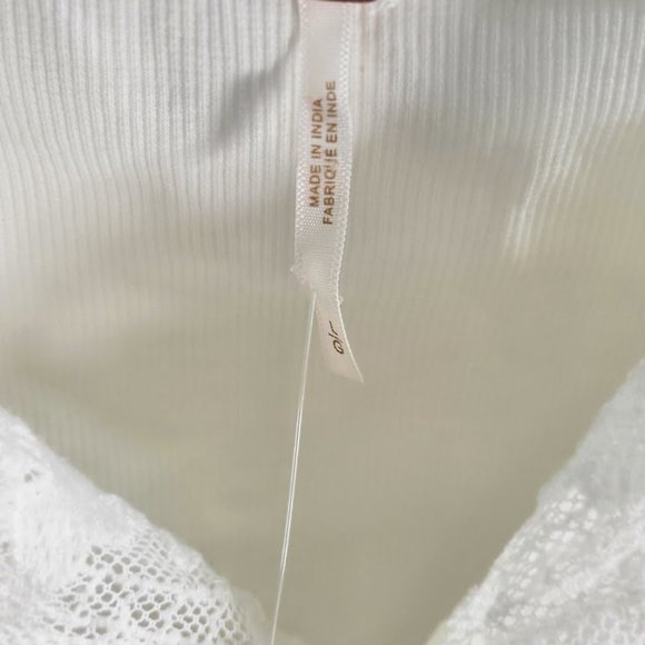 FREE PEOPLE have my heart cropped tank top Sz L NEW - Picture 9 of 10